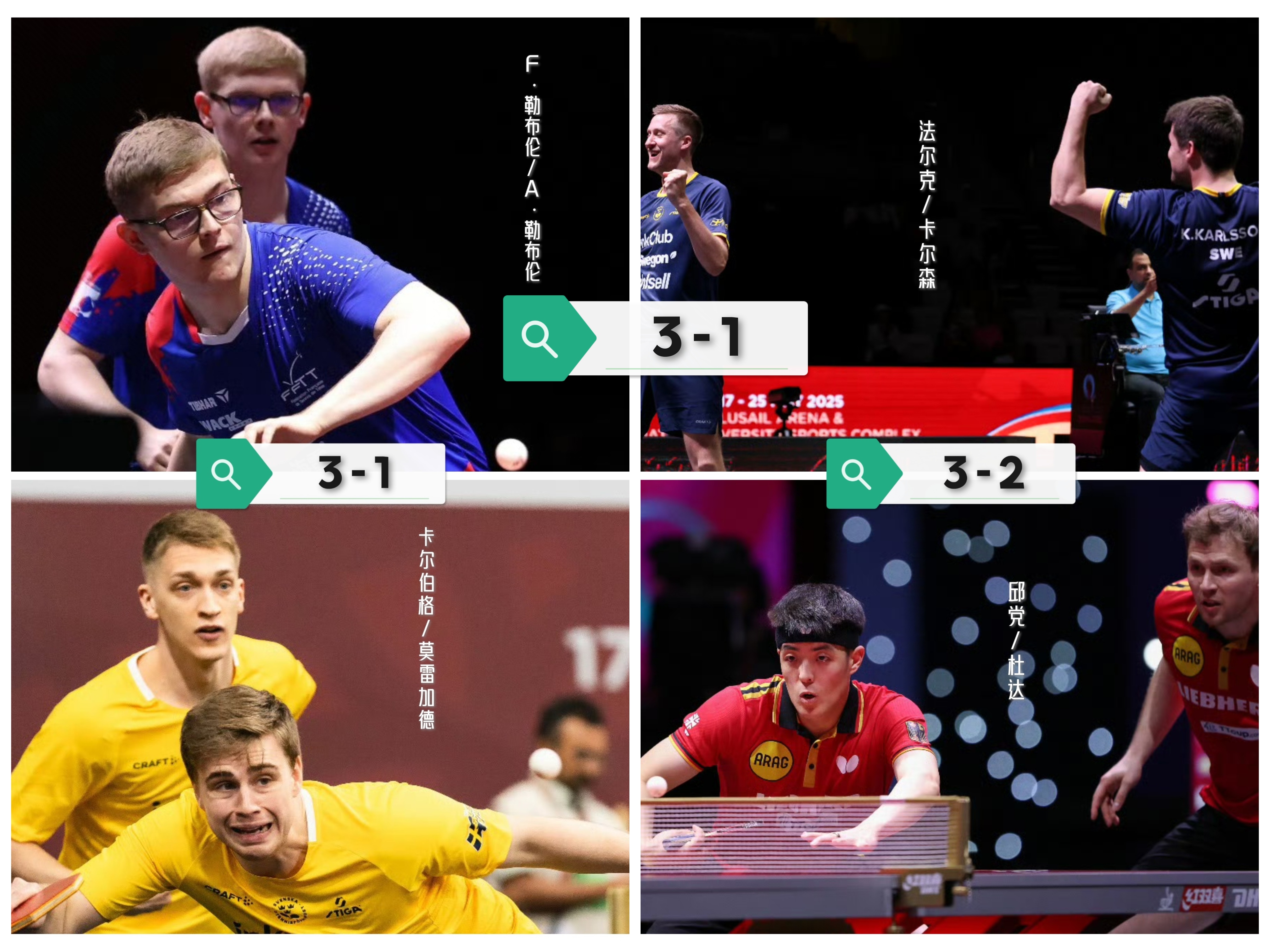 瑞典乒乓球队强势法国乒乓球队，奥恰洛夫统治全场的简单介绍